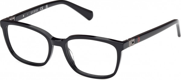 Guess GU50144 Eyeglasses, 001 - Shiny Black / Shiny Black