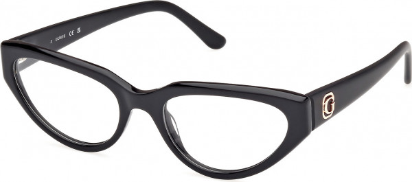 Guess GU50113 Eyeglasses, 001 - Shiny Black / Matte Black