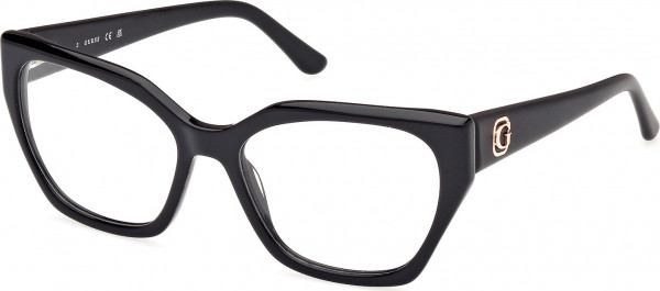 Guess GU50112 Eyeglasses, 001 - Shiny Black / Matte Black