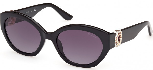 Guess GU00104 Sunglasses, 01B - Shiny Black / Shiny Black