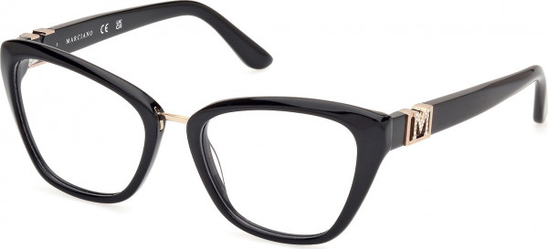 GUESS by Marciano GM50003 Eyeglasses, 001 - Shiny Black / Shiny Black