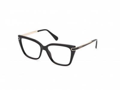 MAX&Co. MO5146 Eyeglasses, 001 - Shiny Black / Shiny Black