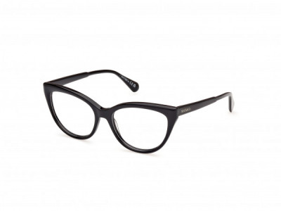 MAX&Co. MO5131 Eyeglasses, 001 - Shiny Black / Shiny Black