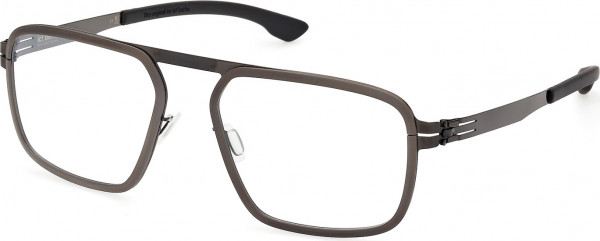 ic! berlin IC5052 RHODIUM Eyeglasses, 001 - Shiny Black / Shiny Gunmetal