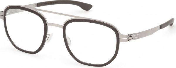 ic! berlin IC5047 OSMIUM Eyeglasses, 002 - Matte Black / Matte Antiqued Dark Nickeltin