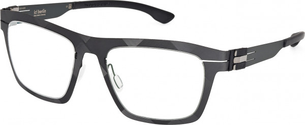 ic! berlin IC5018 FLX_05 Eyeglasses, 002 - Matte Black / Shiny Gunmetal