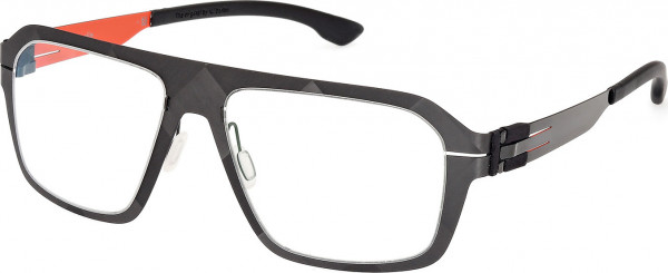 ic! berlin IC5017 FLX_04 Eyeglasses, 002 - Matte Black / Matte Black