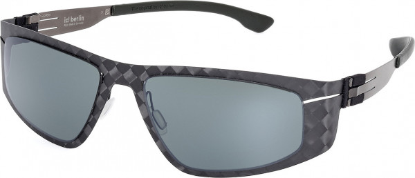 ic! berlin IC0026 FLX_S01 Sunglasses, 02A - Matte Black / Matte Black