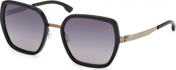 ic! berlin IC0022-D ZOE S. Sunglasses, 05B - Black/Gradient / Matte Light Bronze