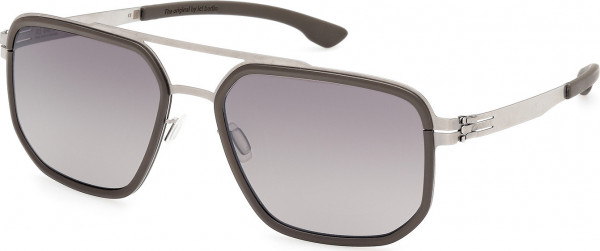 ic! berlin IC0019 TANTAL Sunglasses, 02B - Matte Black / Matte Antiqued Dark Nickeltin