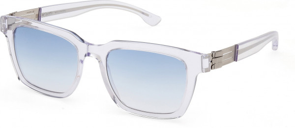 ic! berlin IC0009 GEOFFREY Sunglasses, 26W - Crystal / Matte Light Ruthenium