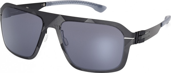 ic! berlin IC0007 FLX_S03 Sunglasses, 02A - Matte Black / Matte Black