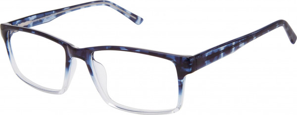 New Globe M449 Eyeglasses, BLACK/BLUE