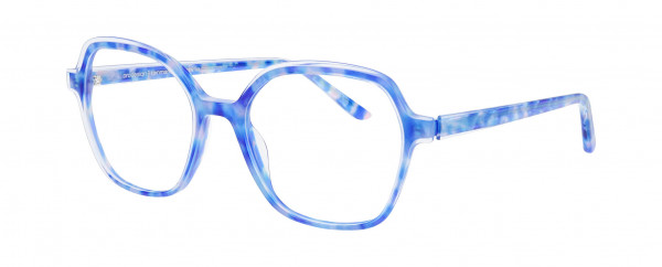 Prodesign Denmark CLEAR 4 Eyeglasses, BLUE MEDIUM DEMI