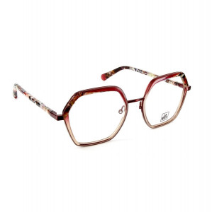 J.F. Rey JF3060 Eyeglasses, 3691 GRADIENT BURGUNDY/FLOWER/PINK