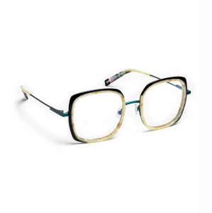 J.F. Rey JF3047 Eyeglasses, 0041 WHITE/BLACK/BLUE GREEN