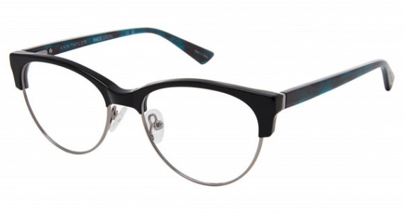 Ann Taylor AT353 Made Green Ann Taylor Eyeglasses, C01 BLACK SILVER