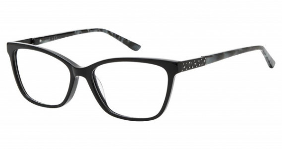 Nicole Miller ATWATER YourFit Nicole Miller Eyeglasses, C01 BLACK/TEAL