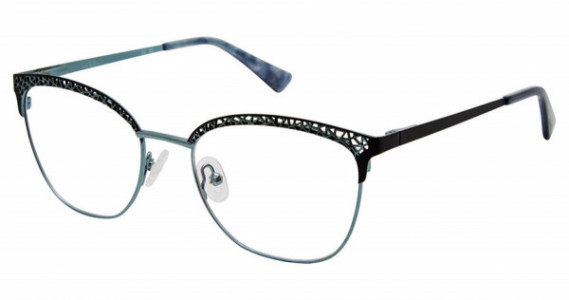 Nicole Miller CAPELLA Resort Nicole Miller Eyeglasses, C01 BLUE/EBONY