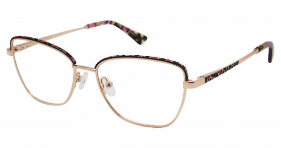 Nicole Miller DESERT SKY Resort Nicole Miller Eyeglasses, C01 NAVY/ROSE GOLD