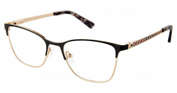 Nicole Miller EMMA Tween Niki Nicole Miller Eyeglasses, C01 BLACK/GOLD