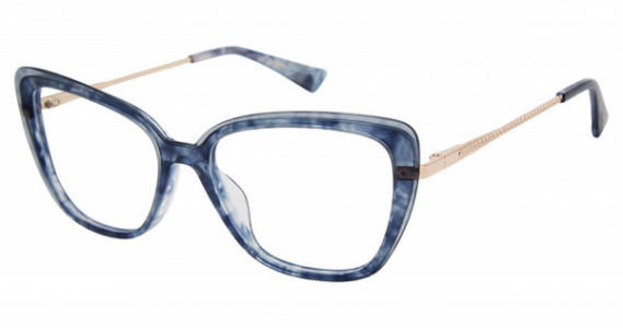 Nicole Miller GRACE BAY YourFit Resort Nicole Miller Eyeglasses, C01 BLUE/GOLD