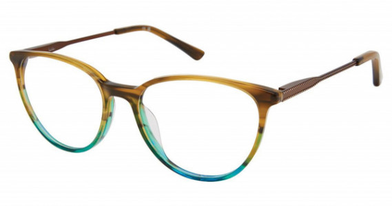 Nicole Miller PALAIS Resort Nicole Miller Eyeglasses, C01 BROWN GRAIN