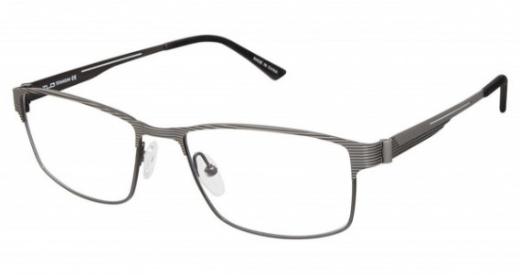 TLG NU024 Titanium TLG Eyeglasses, C01 MATTE GUNMETAL