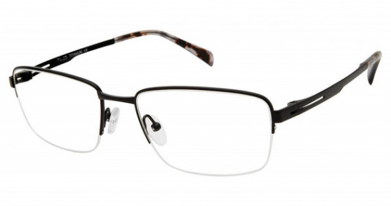 TLG NU042 Titanium Extended Size TLG Eyeglasses, C01 MATTE BLACK