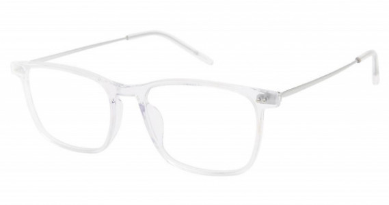 TLG NU061 Titanium TLG Eyeglasses, C01 CRYSTAL /SILVER