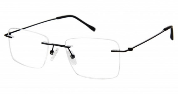 TLG NU072 Titanium TLG Eyeglasses, C01 BLACK