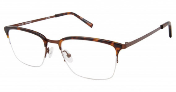 TLG NU078 Titanium TLG Eyeglasses, C01 TORTOISE