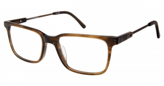 TLG NU083 Titanium TLG Eyeglasses, C01 BROWN