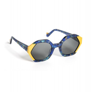 J.F. Rey AMBER Sunglasses, 5028 MUSTARD / BLUE GL