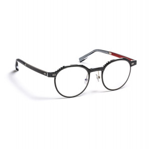 J.F. Rey JF3000 Eyeglasses, 0030 PIXEL BLACK / CARBON / FIBER GLASSES RED