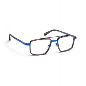 J.F. Rey JF3012 Eyeglasses, 2925 TISSU BLUE/GUN/BLUE