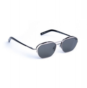 J.F. Rey STEAM Sunglasses, 0217 RUTHENIUM / CLIP ANTIC SILVER