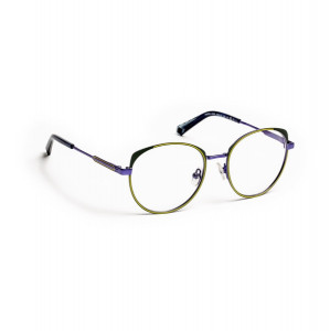 J.F. Rey PM093 Eyeglasses, 2346 BLUE/KHAKI/YELLOW