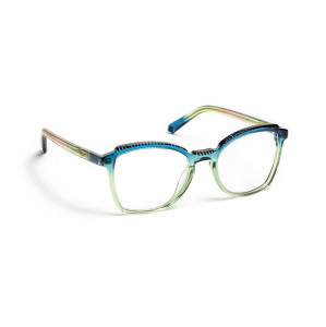 J.F. Rey PA102 Eyeglasses, 2040 GRADIENT BLUE/GREEN/NICE BLACK