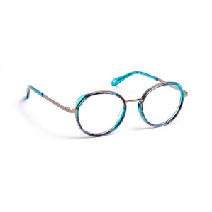 J.F. Rey PA084 Eyeglasses, 2525 BLUE NIGHT / LAGON BLUE / KHAKI