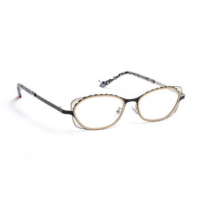 Boz by J.F. Rey LOUISON Eyeglasses, 0050 AF BLACK / LIGHT GOLD