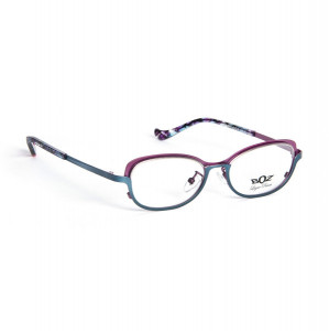 Boz by J.F. Rey LALY Eyeglasses, 2070 AF BLUE / PLUM / GOLD