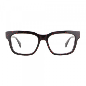 Vanni Extra V6830 Eyeglasses, transparent turquoise on black and crystal flash