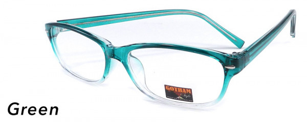 Smilen Eyewear Gotham Premium GothamStyle 30* Eyeglasses, Green