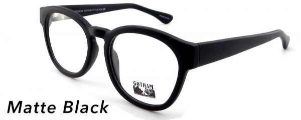 Smilen Eyewear Gotham Premium GothamStyle Matte 255* Eyeglasses, Matte Black