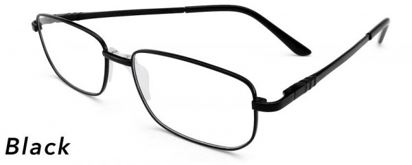 Smilen Eyewear LARGE FRAMES Trend Spotter 99 Eyeglasses, Black