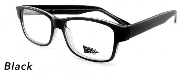 Smilen Eyewear LARGE FRAMES 2000 &amp; Beyond 3079* Eyeglasses, Black