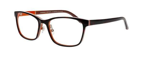 Prodesign Denmark STRATA 1 Eyeglasses, BLACK DARK SHINY