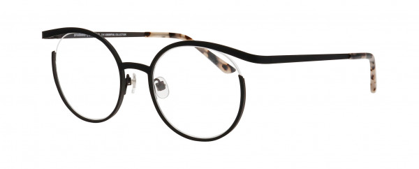 Prodesign Denmark FLOW 1 Eyeglasses, BLACK DARK MATT