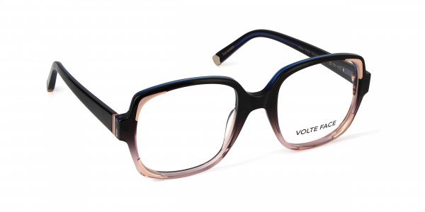 VOLTE FACE VIRNA Eyeglasses, 0155 GRADIENT GREY/PINK GOLD